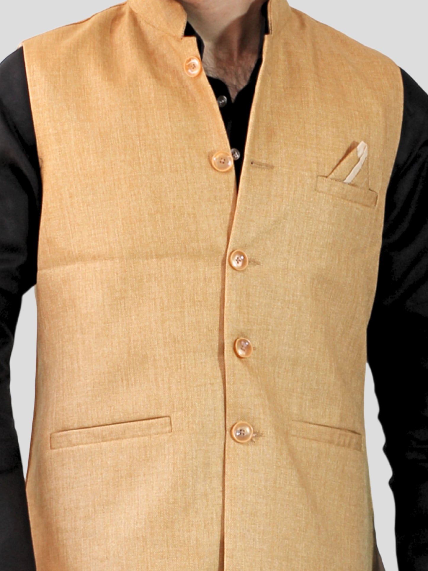 Youth Robe Men's Kurta Pajama with Modi Jacket (Golden)
