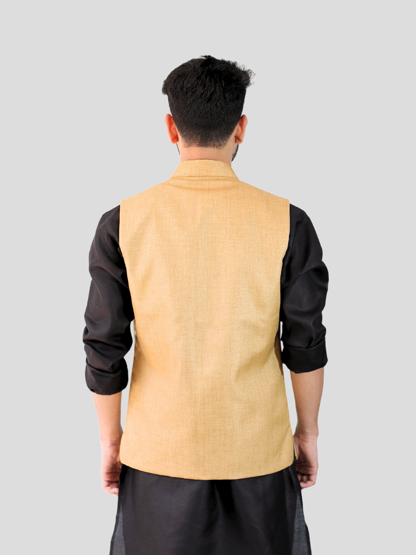 Youth Robe Men's Kurta Pajama with Modi Jacket (Golden)