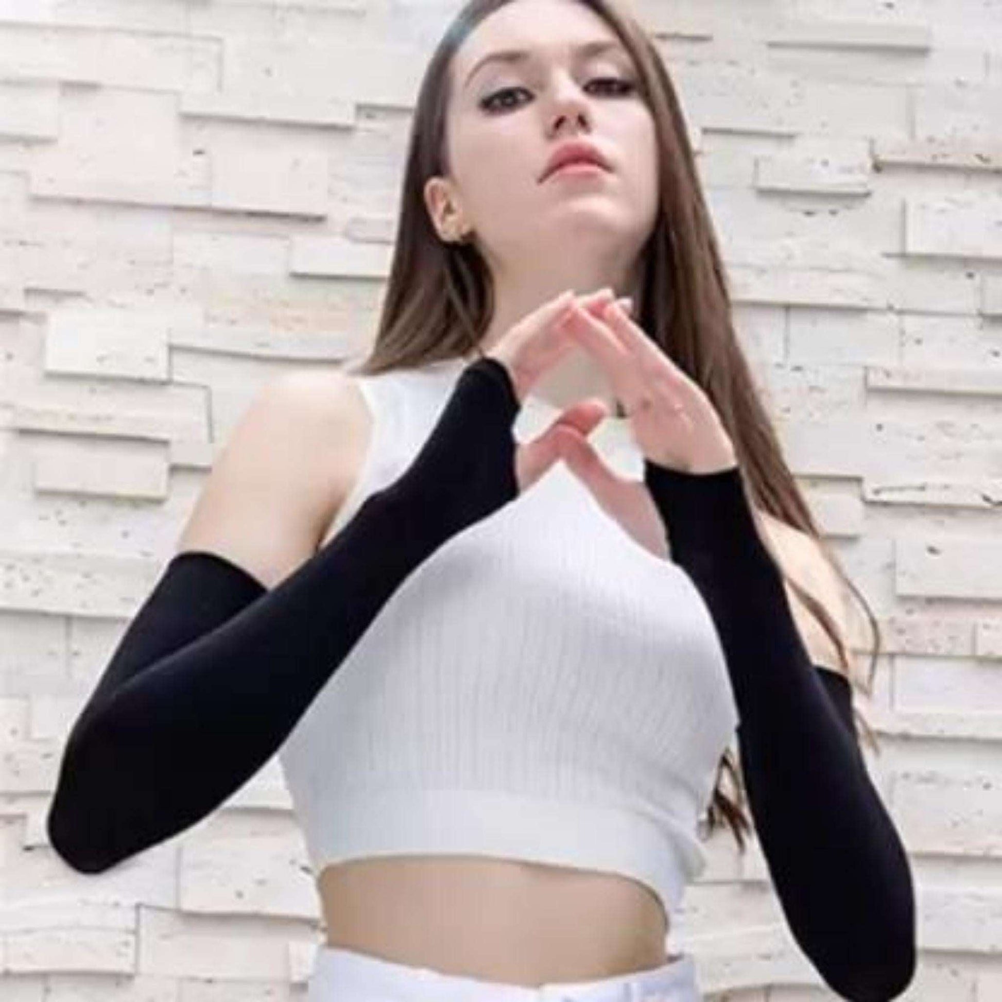 YOUTH ROBE's Women's Cotton Arm Sleeves (Let's Slim) - YOUTH ROBE