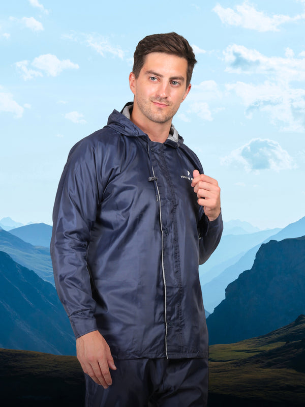 Men's Raincoat Set (Blue)