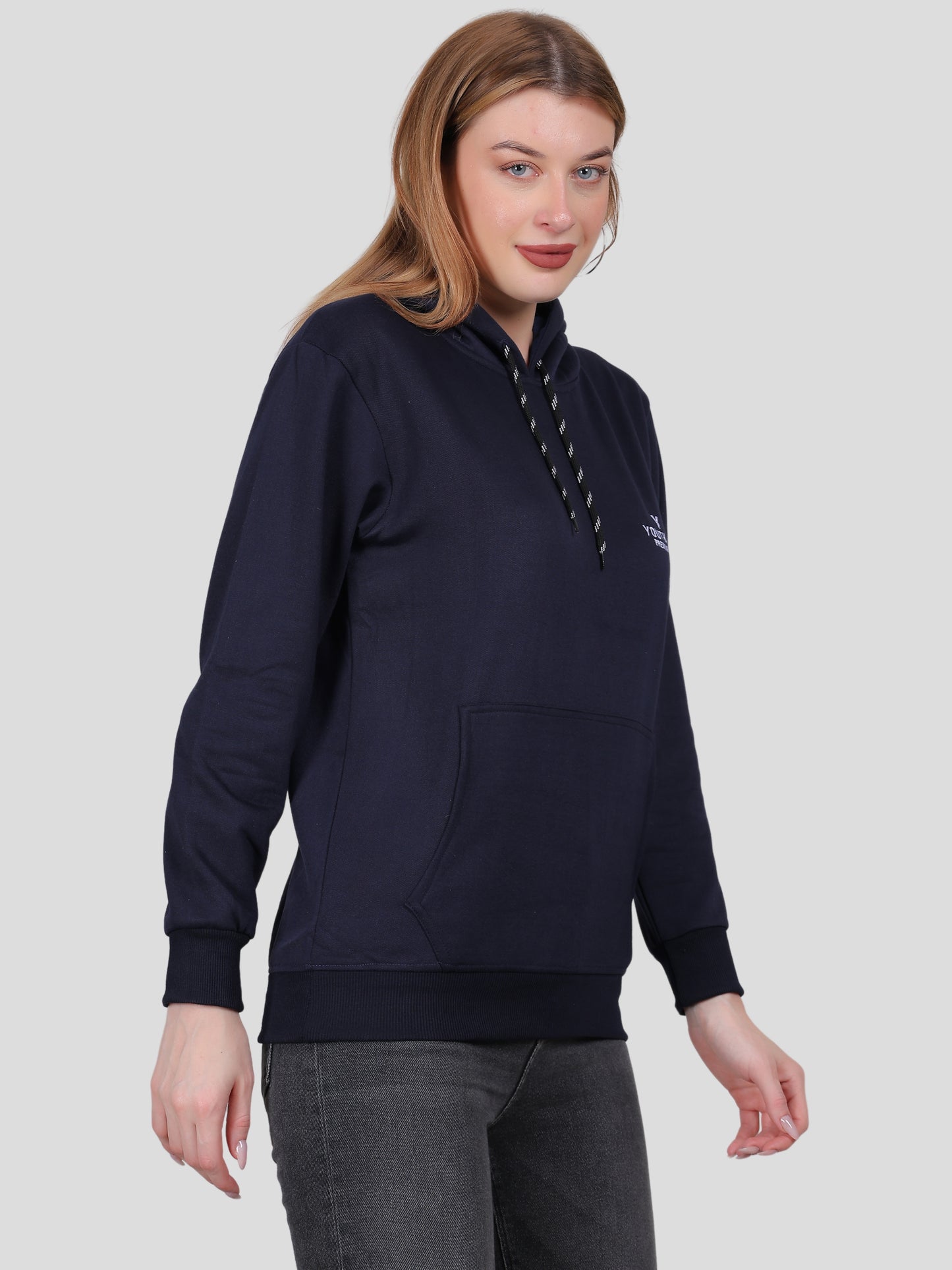 Youth Robe Women's Hoodie (Navy Blue)