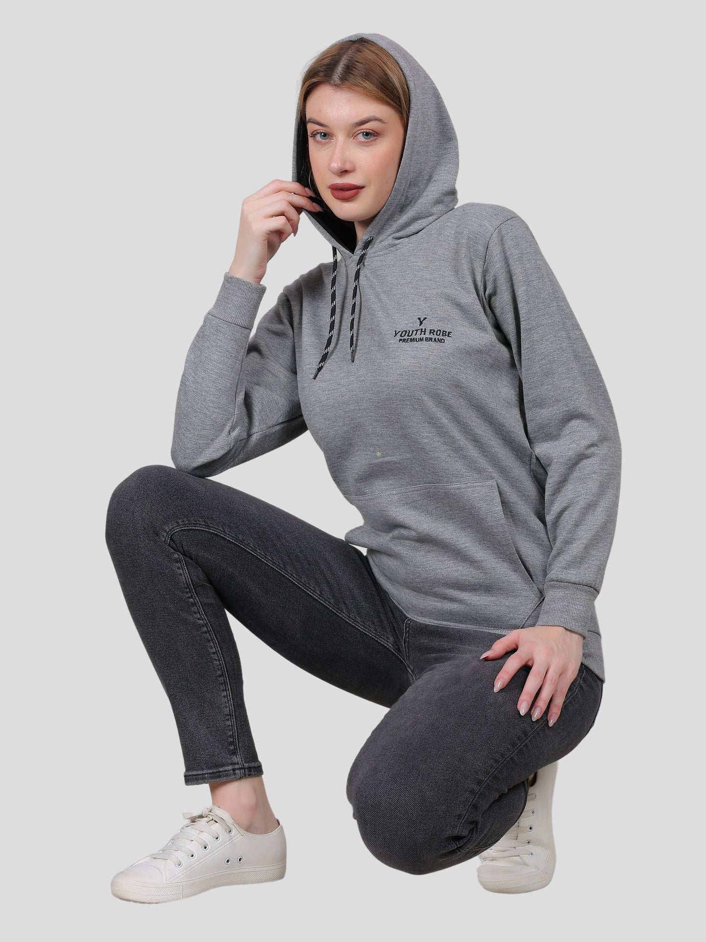 Youth Robe Women's Hoodie (Grey)