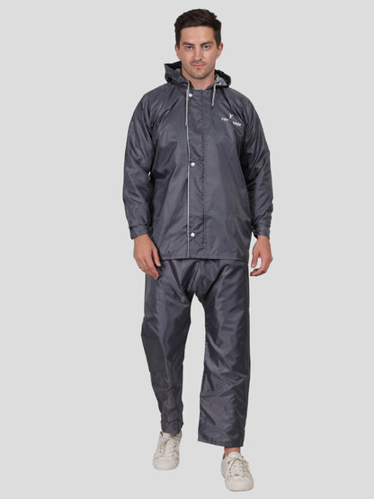 Youth Robe Men's Raincoat Set (Grey)