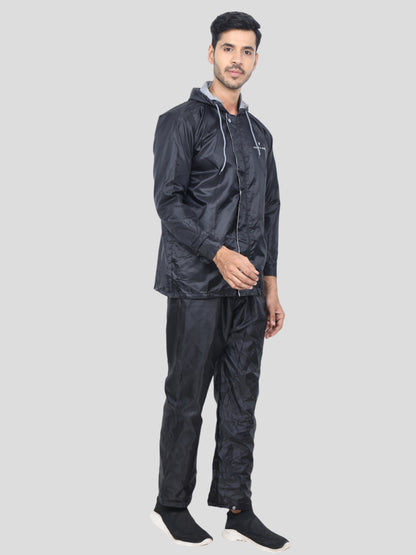 Youth Robe Men's Raincoat Set (Black)