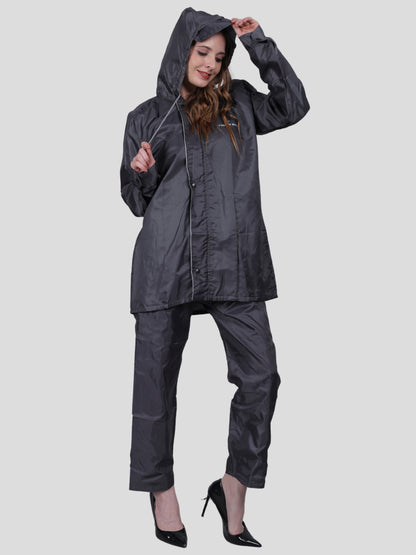 Youth Robe Women's Raincoat Set (Grey)