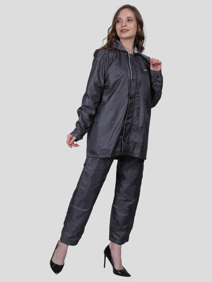 Youth Robe Women's Raincoat Set (Grey)