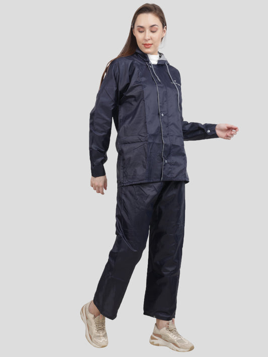 Youth Robe Women's Raincoat Set (Blue)