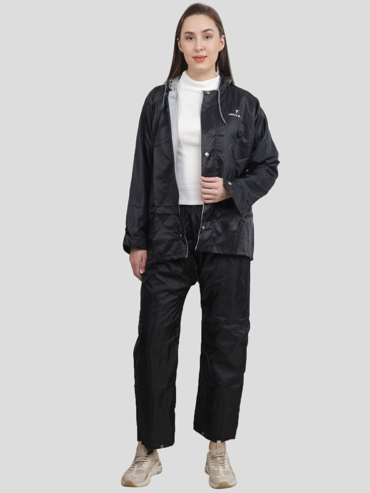 Women's Raincoat Set (Black)
