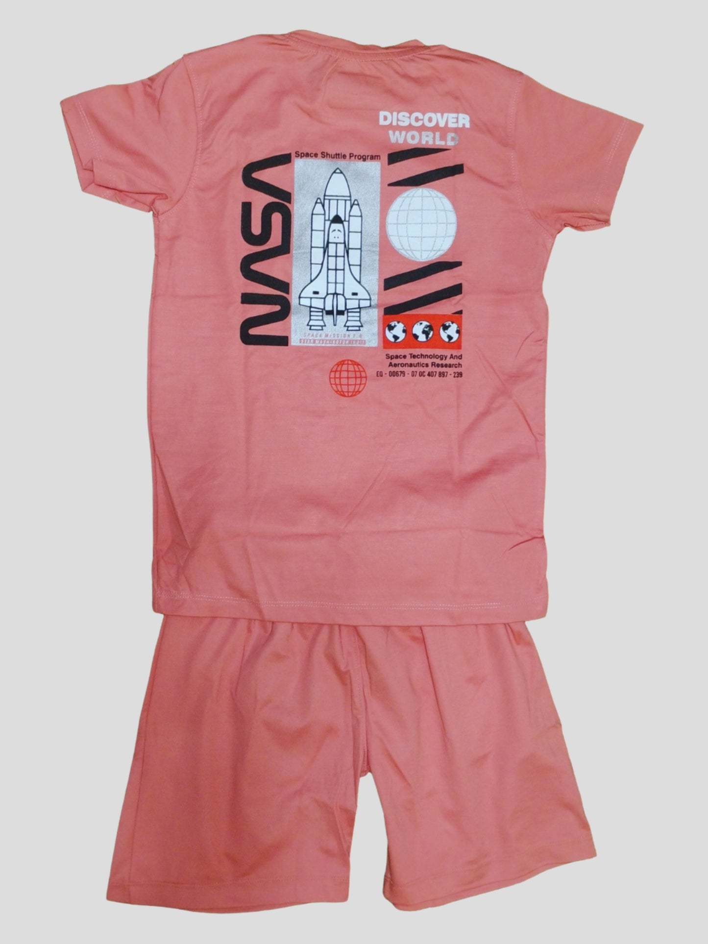 YOUTH ROBE  Kids Co-Ord Set (Peach)