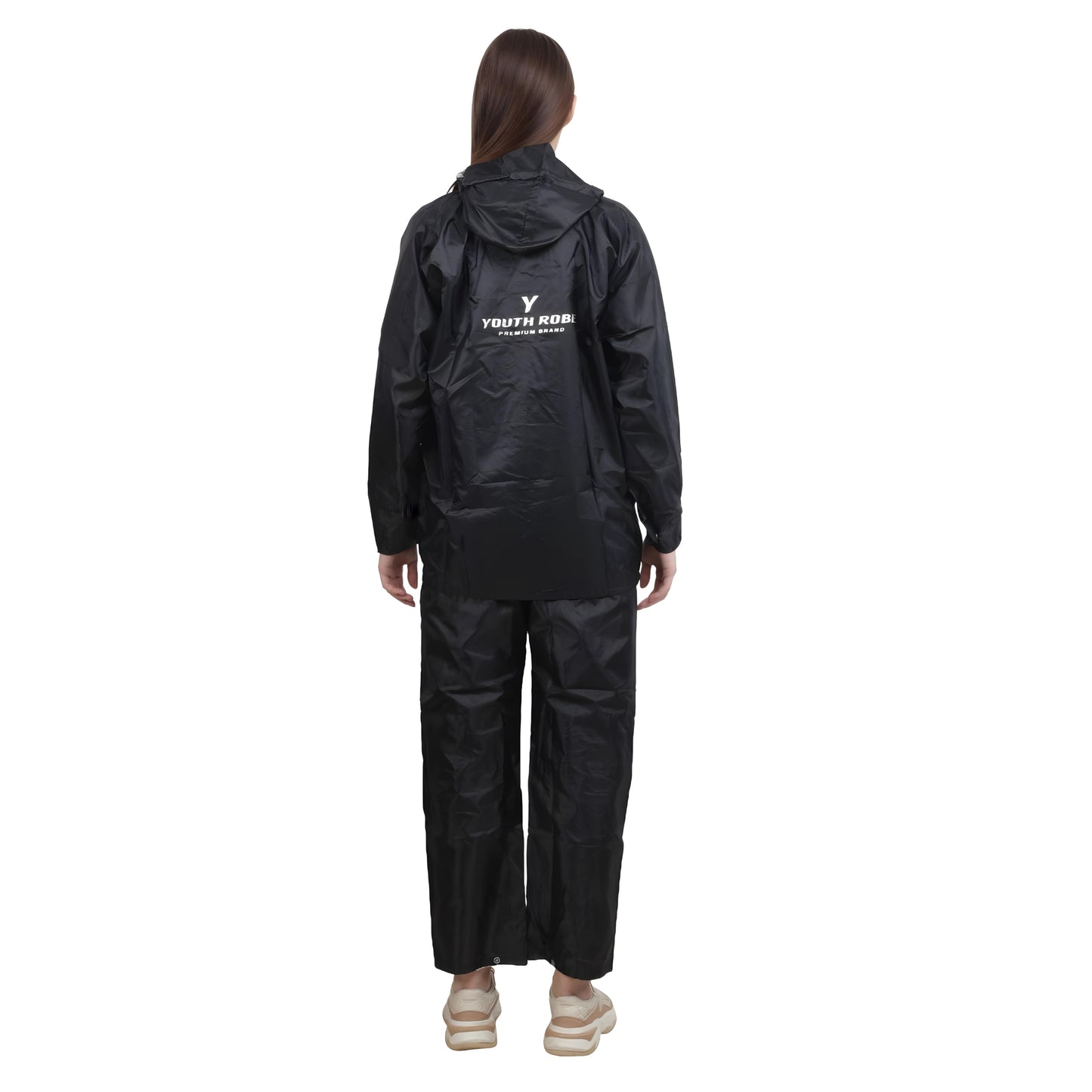 YOUTH ROBE Women's Raincoat - Black (Set)