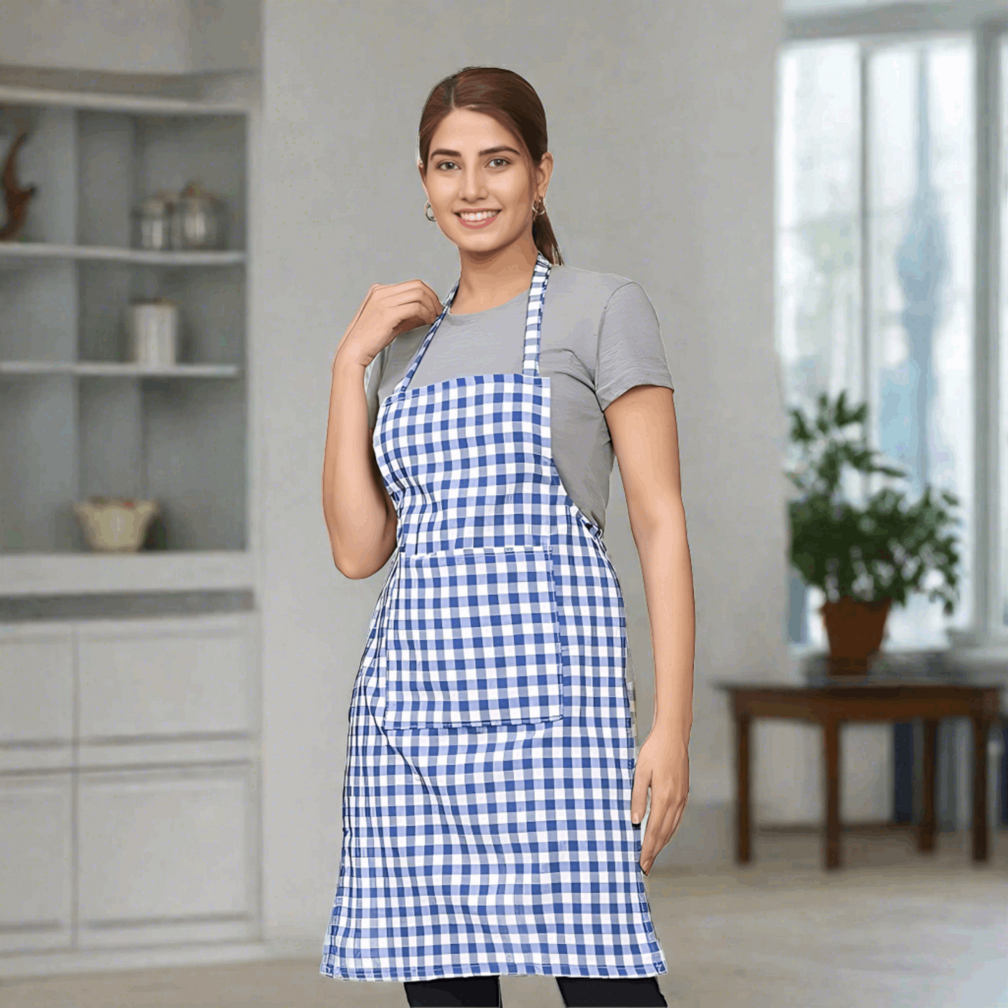 Kitchen Apron Multicolor (Pack Of 3)