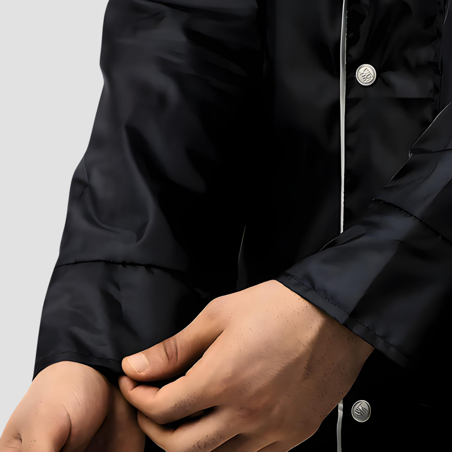 Rain Jacket For Men - Black