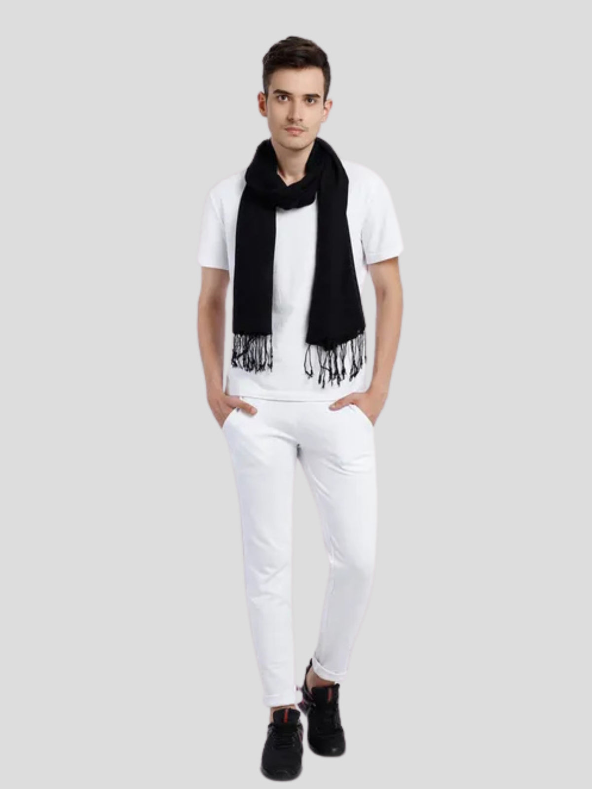 Men's Black Muffler