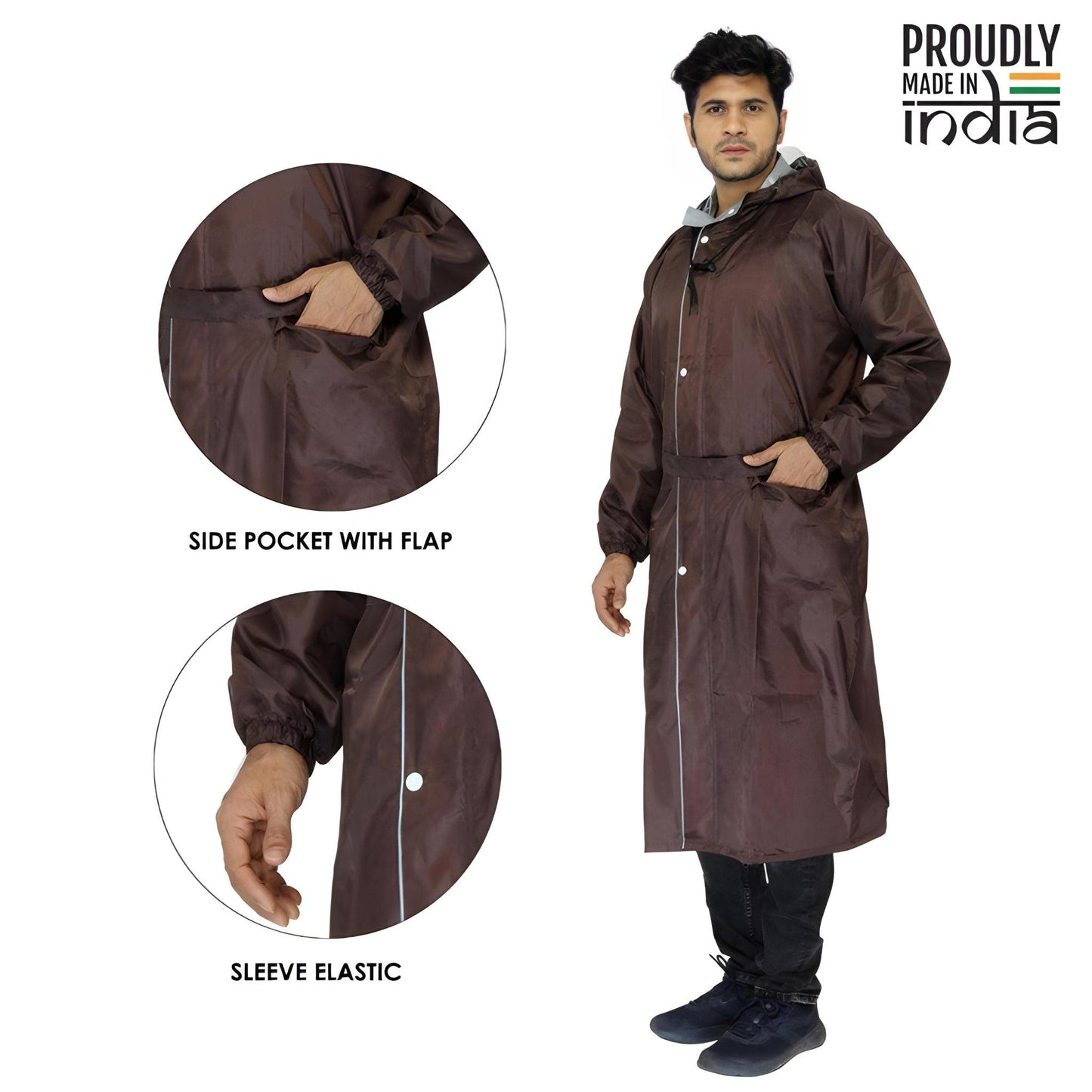 Men's Long Raincoat (With Storage Bag) - YOUTH ROBE