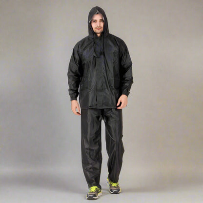 YOUTH ROBE Men's Raincoat - Black (Set) - YOUTH ROBE