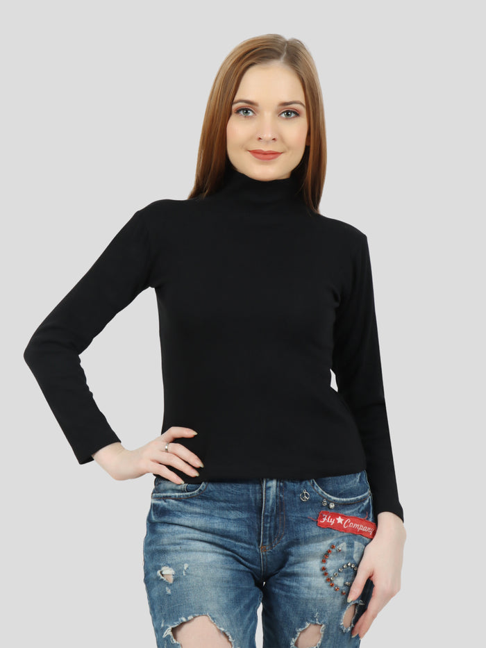 Women's High Neck (Black)