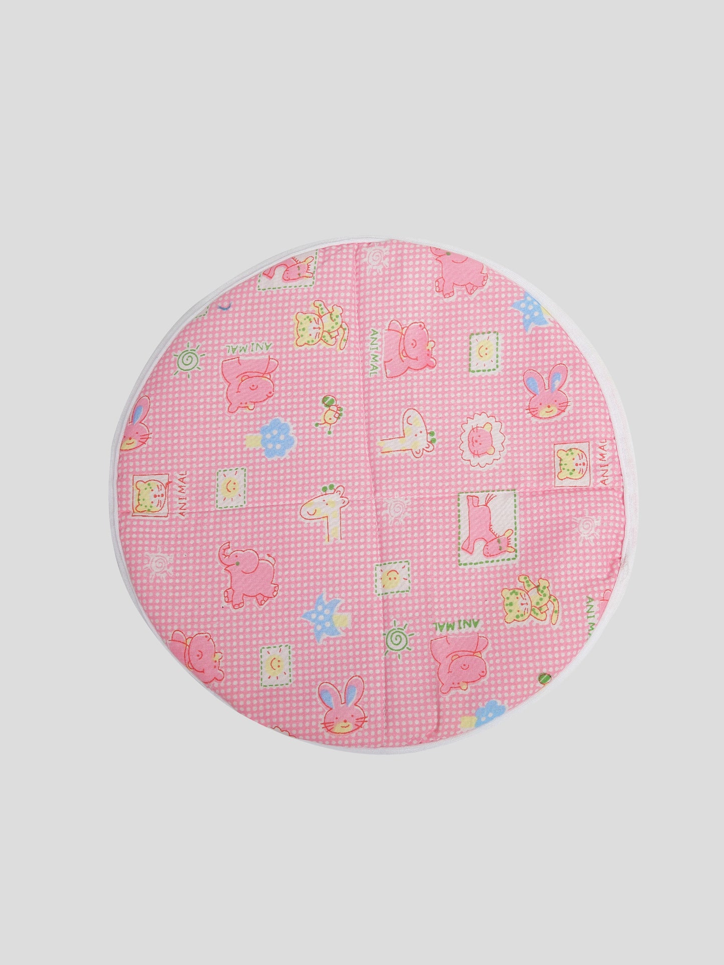 Roti Rumal (pink coloured with cute animal prints)