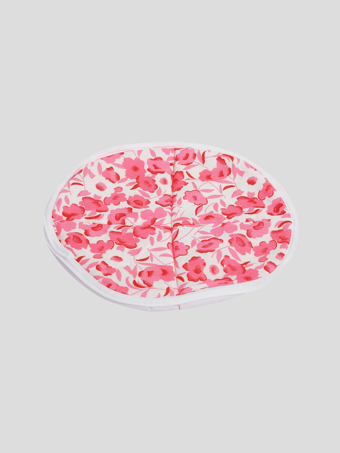 Roti Rumal (floral pattern with shades of pink and red flowers)