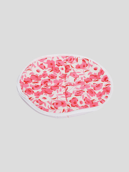 Roti Rumal (floral pattern with shades of pink and red flowers)