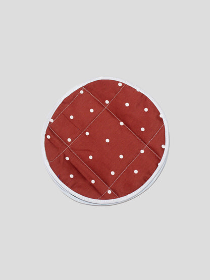 Roti Rumal (Red color with white polka dots)