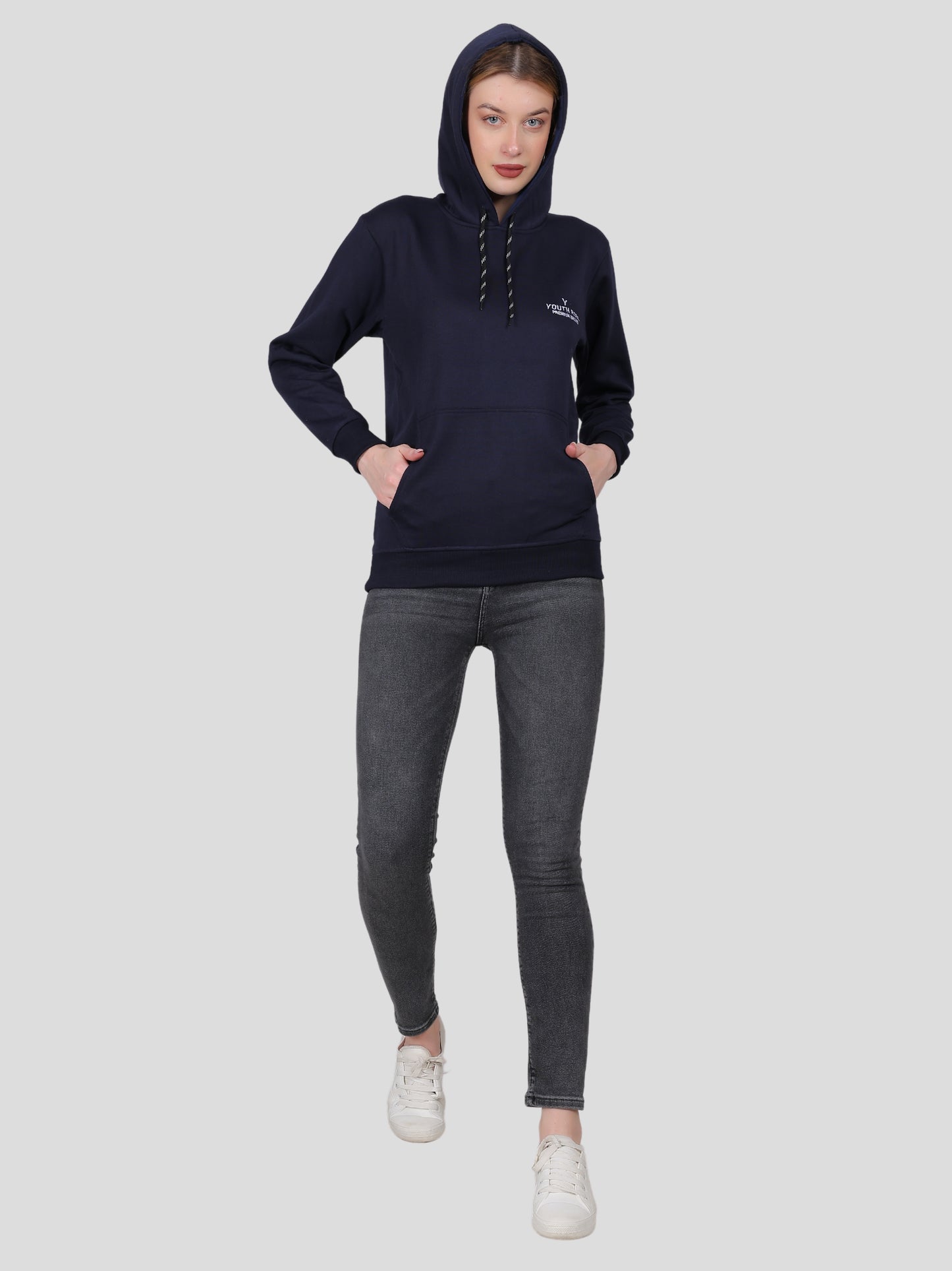 Youth Robe Women's Hoodie (Navy Blue)