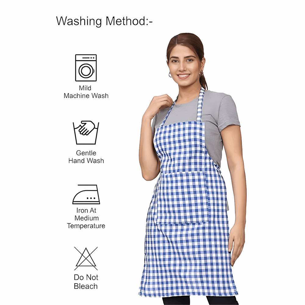 Kitchen Apron Multicolor (Pack Of 3)