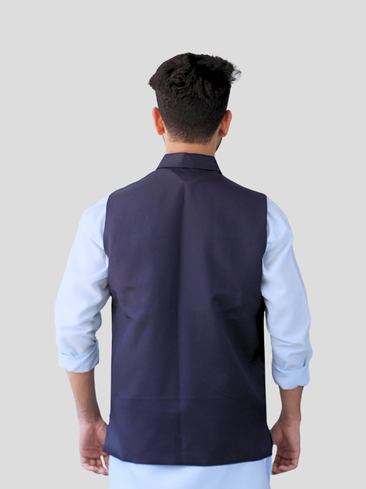 Youth Robe Men's Kurta Pajama with Modi Jacket (Navy Blue)