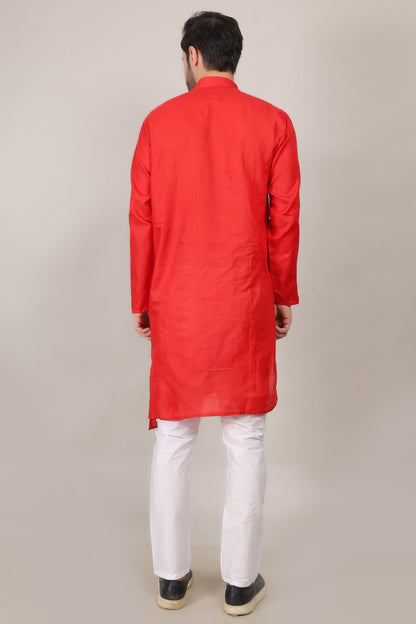 Youth Robe Men's Kurta Pajama Set (Red)
