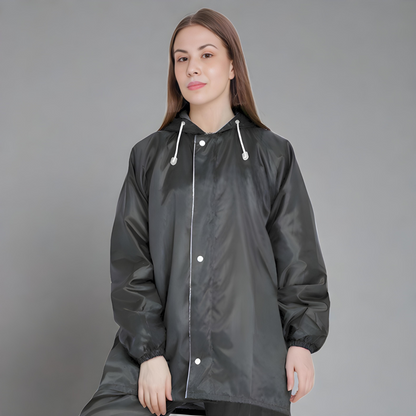 Women's Grey Raincoat