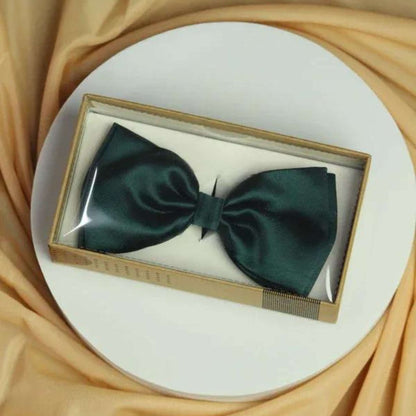 YOUTH ROBE's Solid Bow Tie (Dark Green) - YOUTH ROBE