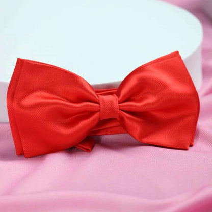YOUTH ROBE's Solid Bow-Tie (Red) - YOUTH ROBE