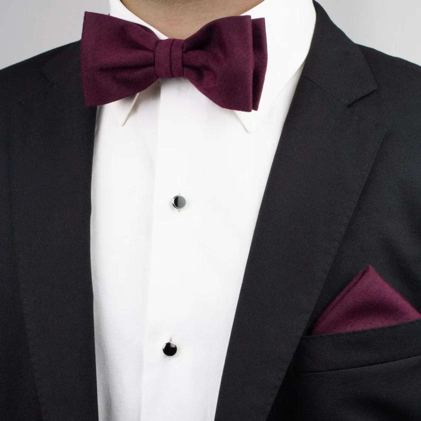 YOUTH ROBE's Solid Bow-Tie (Wine) - YOUTH ROBE