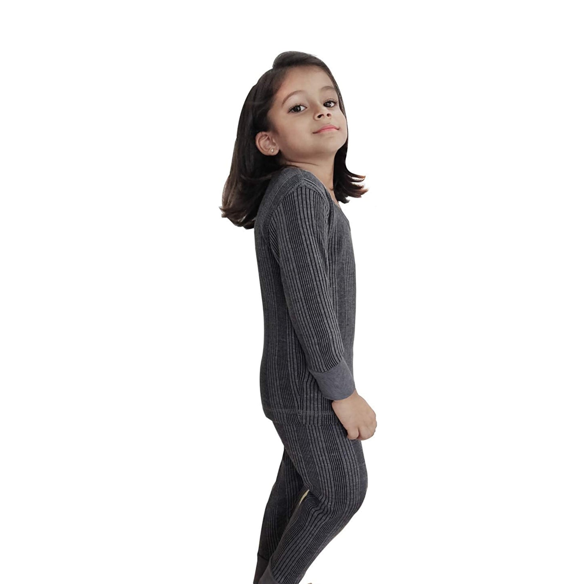 YOUTH ROBE's Thermal For Kids Set (Grey) - YOUTH ROBE