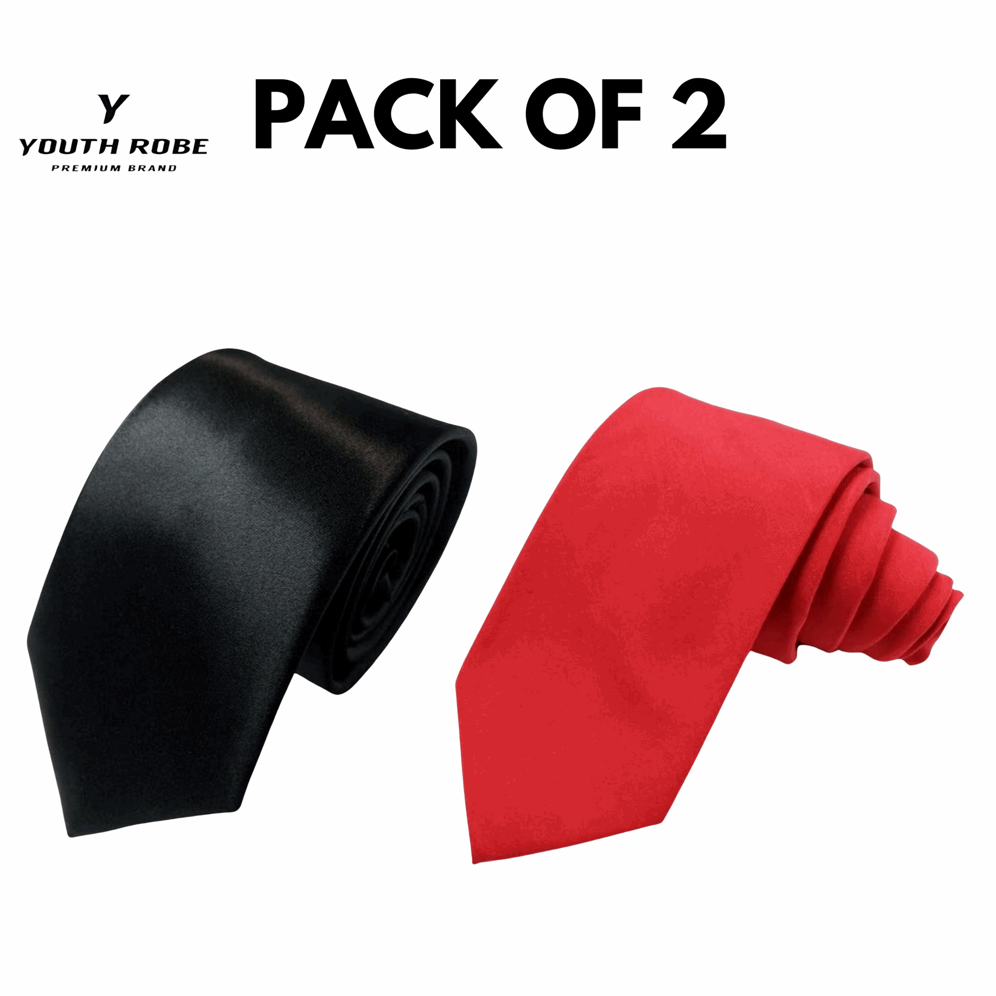 YOUTH ROBE Neck Tie(Red+Black) - YOUTH ROBE